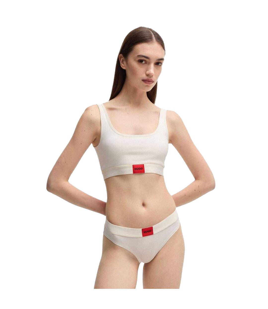 Brassière Style Logo Femme Naturel Hugo-1