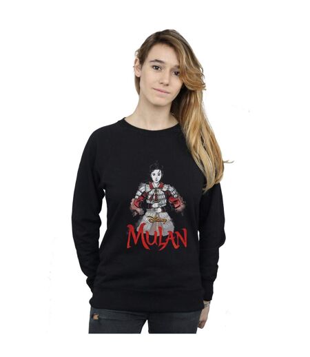 Disney Sweatshirt Womens/Ladies Mulan Movie Sword Pose (Noir) - UTBI26563