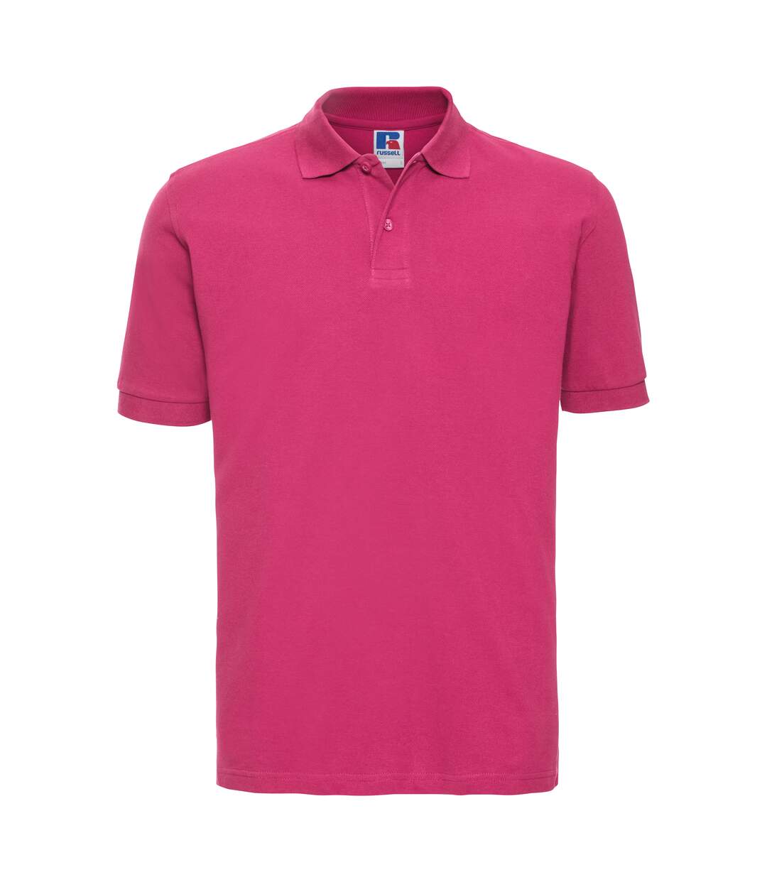 Russell Mens 100% Cotton Short Sleeve Polo Shirt (Fuchsia) - UTBC567