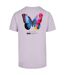 T-shirt Motif/style Papillon Become The Change 2.0 Homme Lilas Mister Tee-3