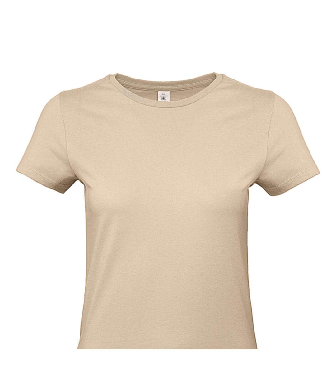 Womens/ladies #e190 T-shirt Sand B&C-2