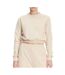 Sweat beige femme calvin klein jeans applique-1