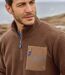 Le Sweat Sherpa à Col Zippé-2