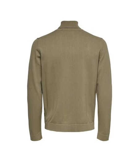 Pull col roulé taupe homme only & sons reg 12