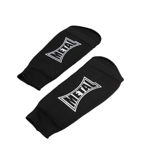 PROTEGE tibia noir homme metal boxe elast