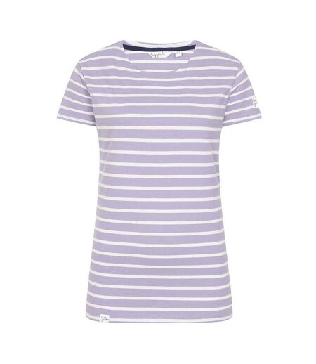Haut Manches Courtes Breton Femme Lilas Lazy Jacks