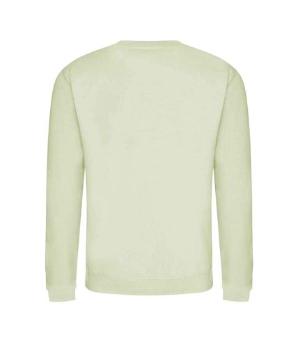 Just hoods  unisex crew neck plain sweatshirt 280 gsm pistachio green Awdis