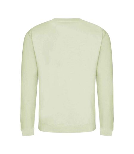 Just hoods  unisex crew neck plain sweatshirt 280 gsm pistachio green Awdis