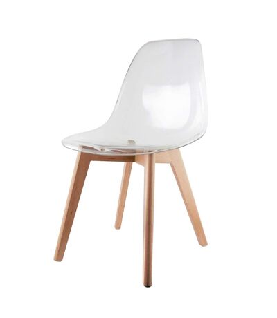 Chaise scandinave transparente - H.86 cm