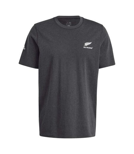 Mens Z.n.e 2024 New Zealand All Blacks T-shirt Black Melange Adidas