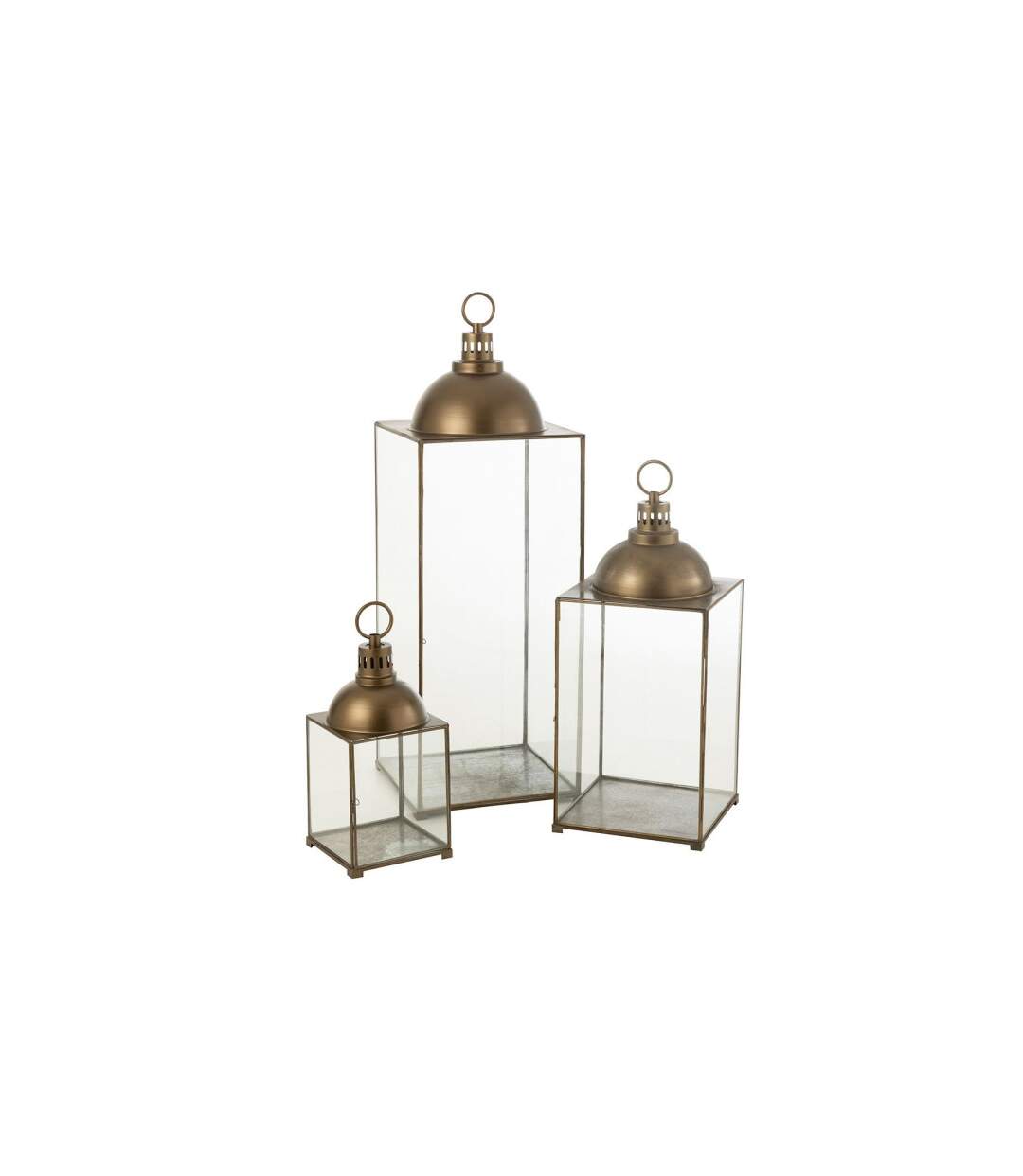 Lanterne Design en Verre Hagrid 85cm Bronze-3