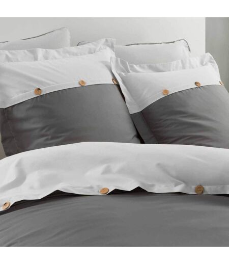 Parure de Lit 3 Pièces Versa 240x220cm Anthracite