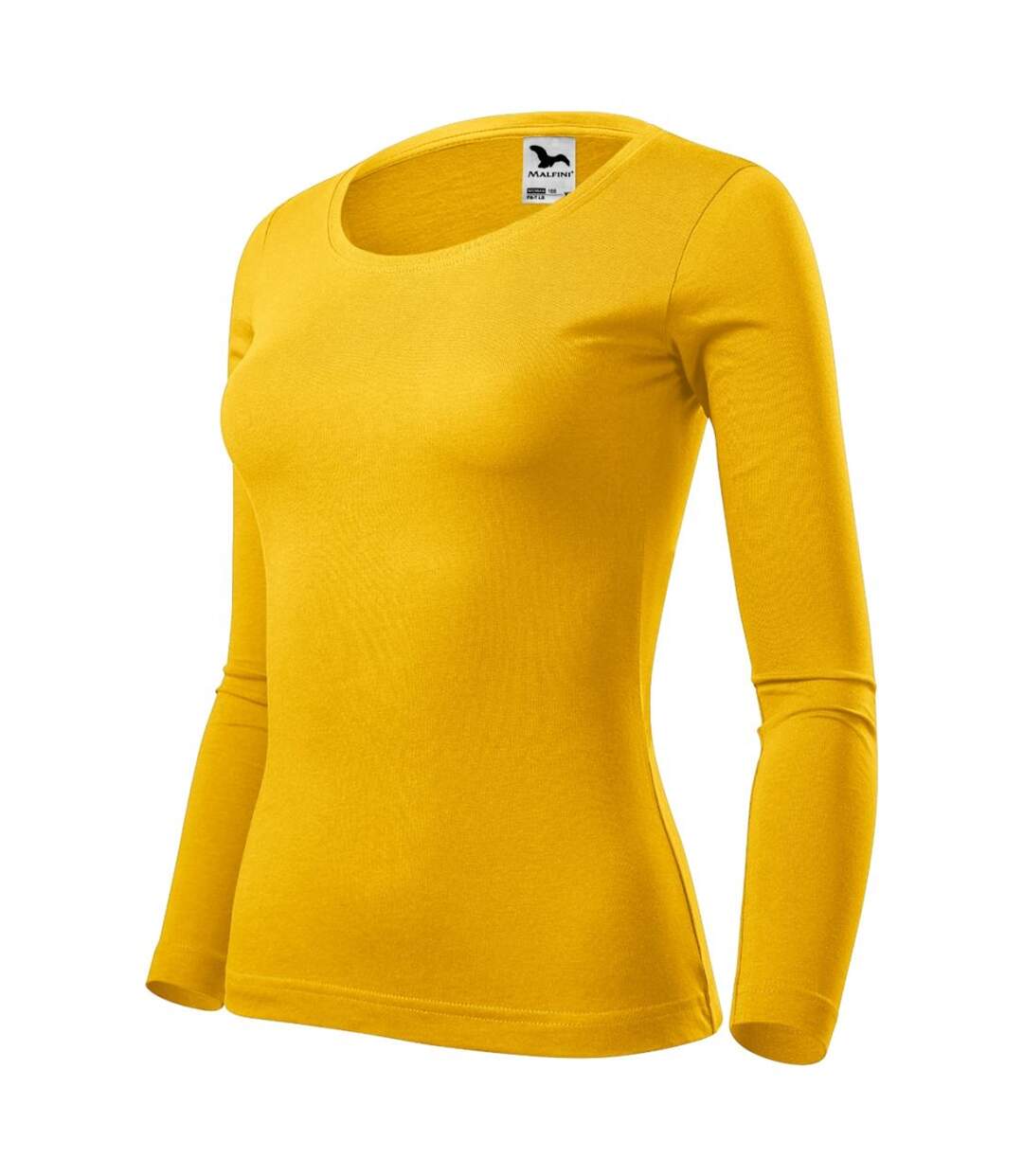 T-shirt Manches Longues Femme Jaune Malfini-3