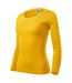 T-shirt Manches Longues Femme Jaune Malfini-3