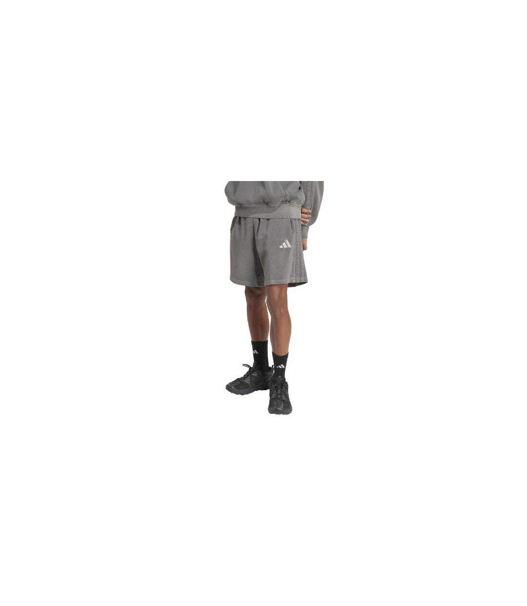 Mens Washed Shorts Black Adidas-1