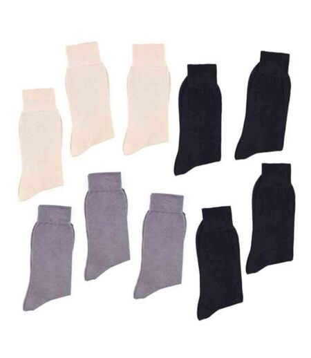 Lot de 10 paires Chaussettes 100% pur fil d'Ecosse