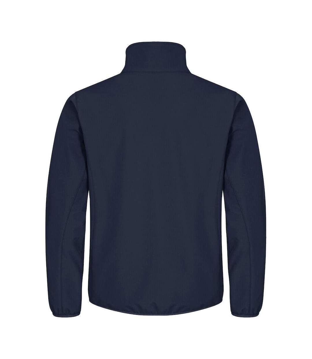 Mens Classic Soft Shell Jacket Dark Navy Clique-2