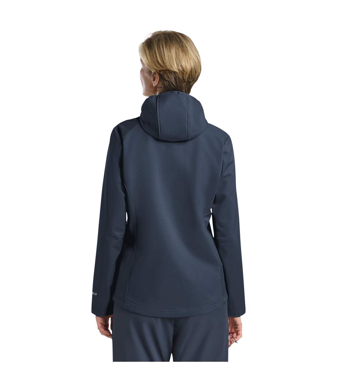 Womens/ladies Breathable Soft Shell Jacket Blue Jack Wolfskin-3