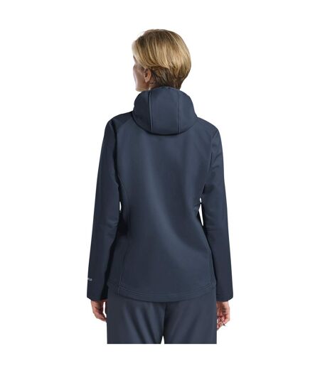 Womens/ladies Breathable Soft Shell Jacket Blue Jack Wolfskin
