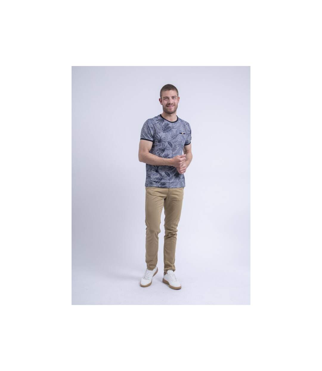 T-shirt col rond pur coton NENOLANGE-4