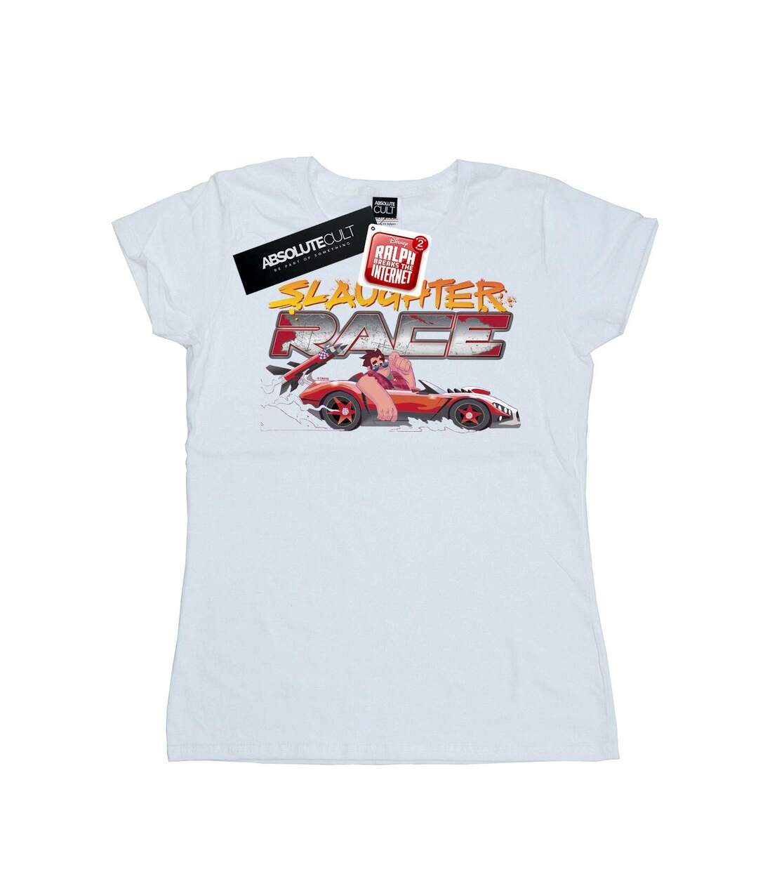Disney T-shirt en coton Womens/Ladies Wreck It Ralph Slaughter Race (Blanc) - UTBI44920-1