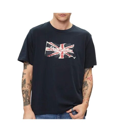 T-shirt marine homme pepe jeans clag - l