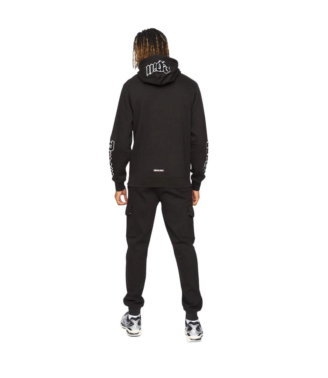 Mens Sleevely Fleece Hoodie Black Kings Will Dream-3