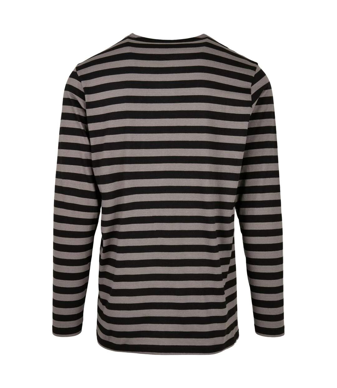 T-shirt Manches Longues Motif/style Rayé Homme Anthracite Noir Urban Classics-2