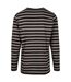 T-shirt Manches Longues Motif/style Rayé Homme Anthracite Noir Urban Classics-2