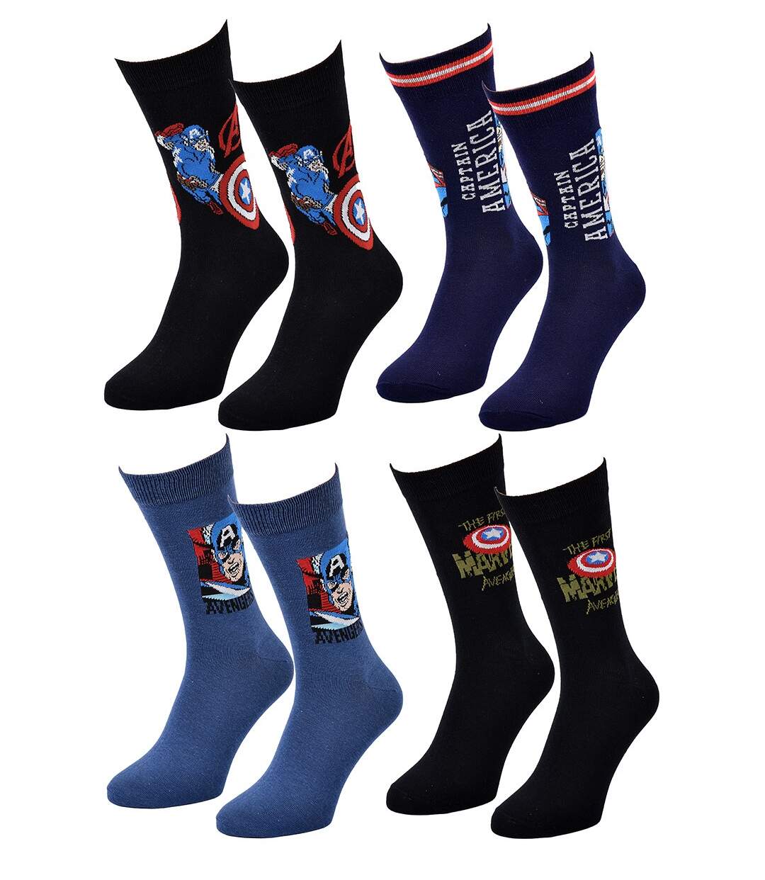 Chaussettes Pack Cadeaux Homme LICENCE Pack 4 Paires CAPTAIN24