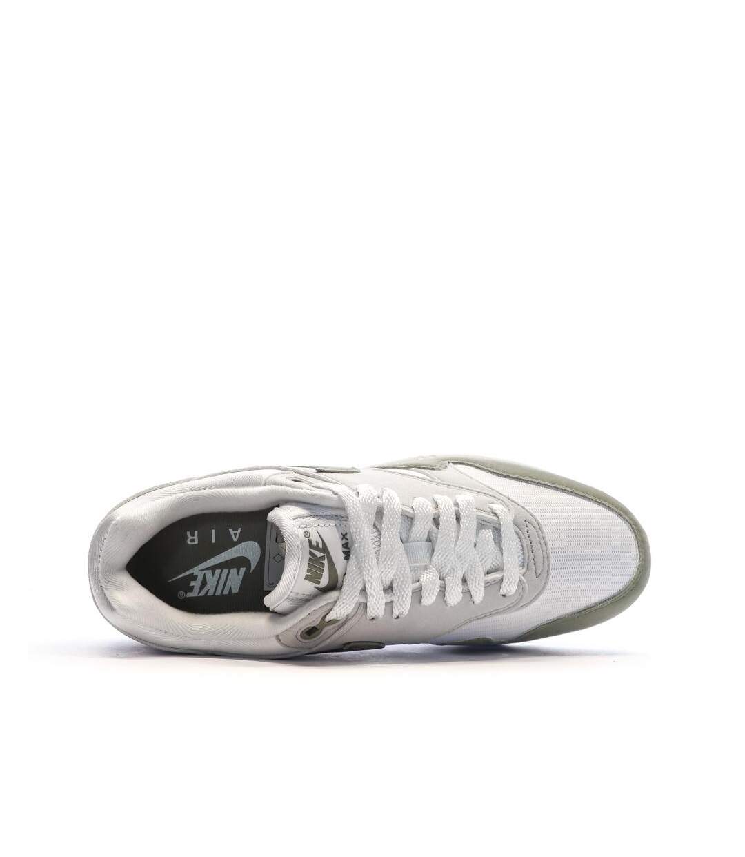 Baskets blanches/kaki femme nike air max 1-4