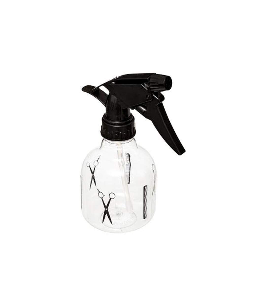 Bouteille Spray Cheveux 17cm Noir & Transparent-1