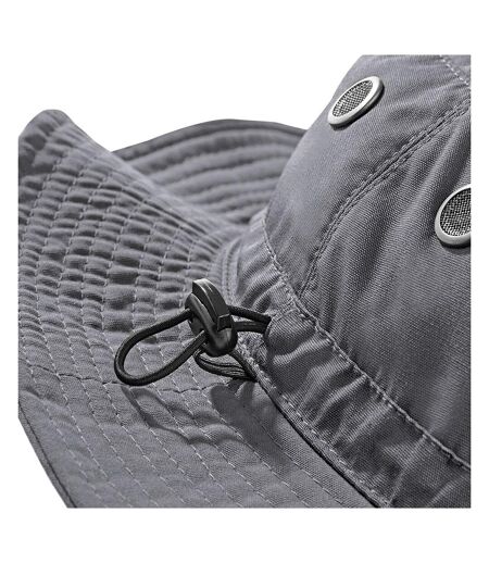 Beechfield Summer Cargo Bucket Hat / Headwear (UPF50 Protection) (Graphite Grey)