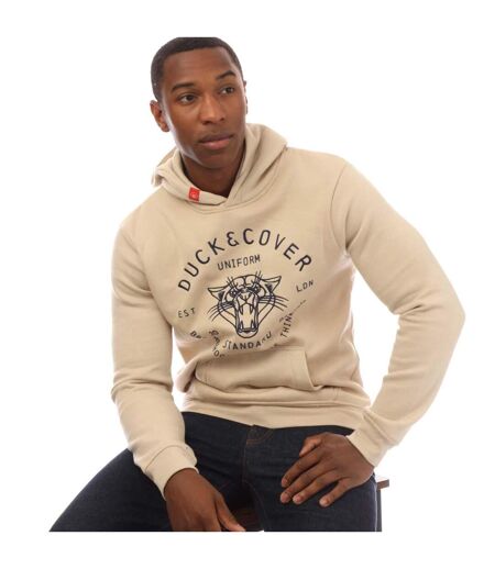 Sweat À Capuche Raylan Homme Beige Gris Duck And Cover