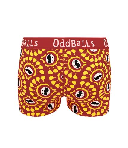 Womens/ladies bbq pringles boxer shorts yellow/red OddBalls