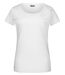 T-shirt BIO col rond poche poitrine - Femme - 8003 - blanc