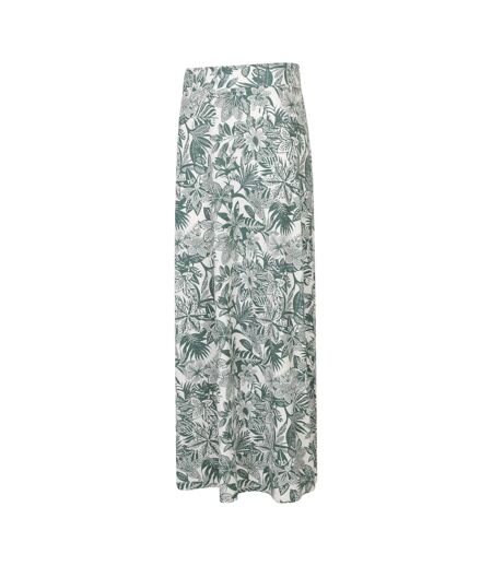 Womens/ladies Shore Jersey Cotton Blend Long Skirt Green Mountain Warehouse