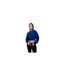 Womens/ladies Embr Arrow Cropped Hoodie Blue Off-White-1