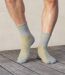 Pack of 4 Pairs of Men's Sports Socks - Black Grey White 