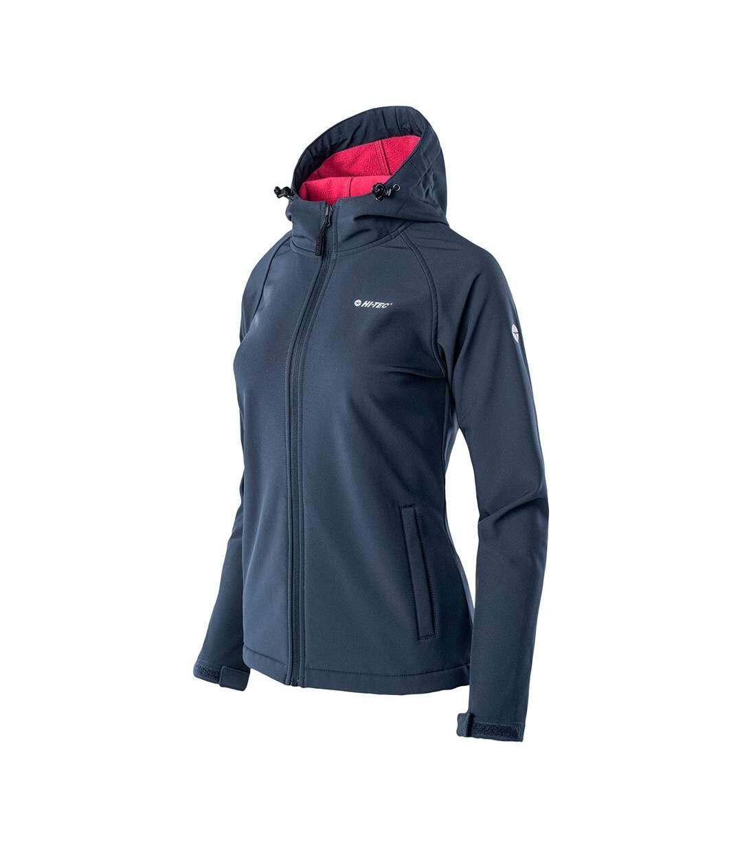 Veste softshell neti femme bleu nuit / sangria Hi-Tec-3