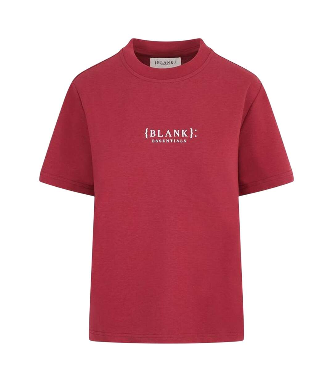 T-shirt Motif/style Logo Essentials Femme Bordeaux Blank Essentials-2
