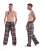 Pack Of 2  Mens Flannel Checked Lounge Pants  Black Brown Multicoloured Keanu-4