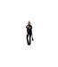 Womens/ladies Banana Cotton T-shirt Navy Biba-1