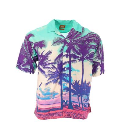 Chemise tropical vert/rose homme kaporal thai - l