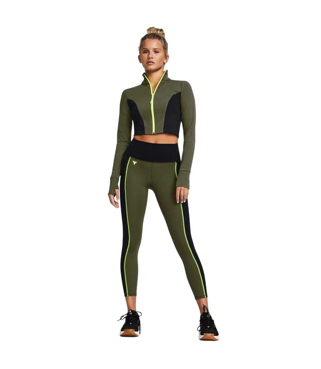 Veste Sport Project Rock Femme Vert Noir Under Armour-4