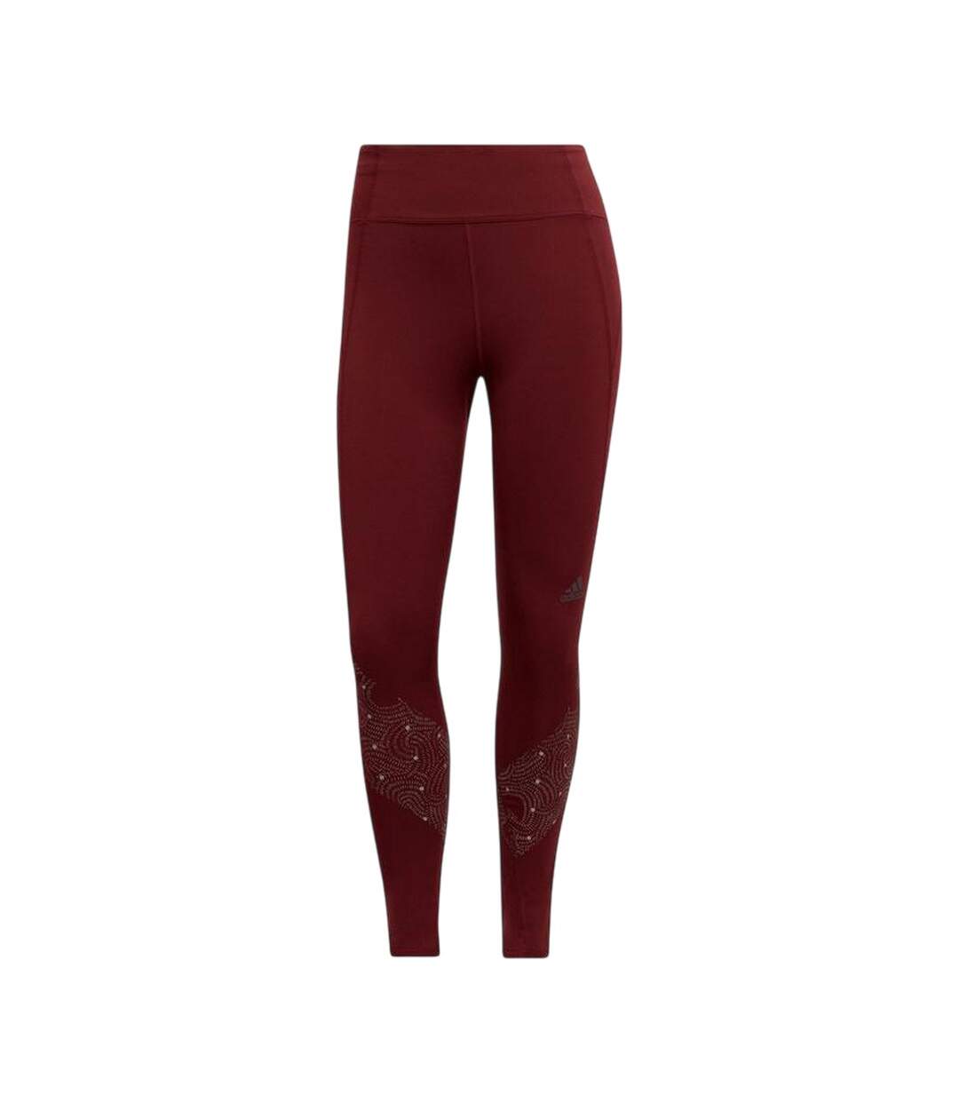 Legging Motif/style Réfléchissant Own The Run Femme Rouge Adidas-1