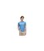 Mens Summer Chest Print Regular T-shirt White Blue Tommy Hilfiger-1