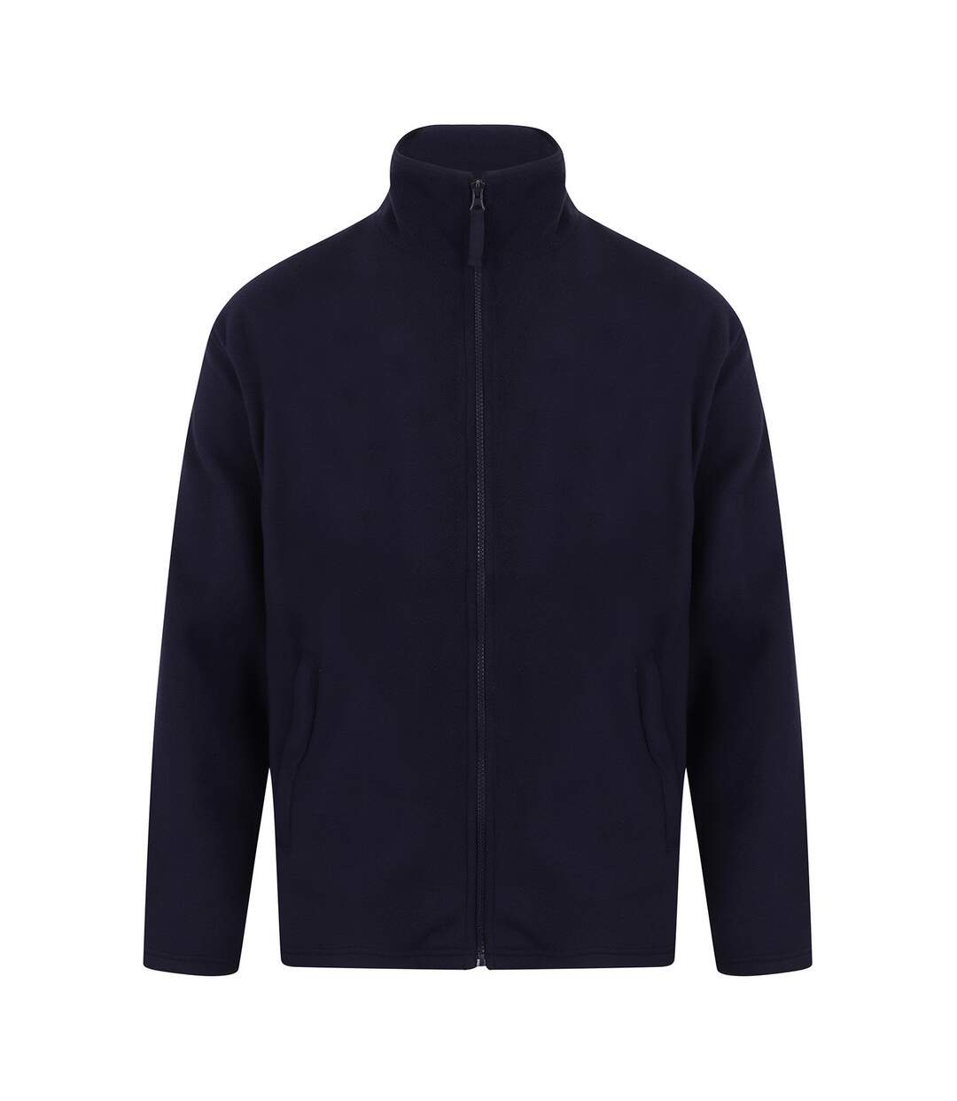 Mens plain fleece jacket oxford navy Henbury