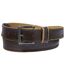 Men's Stylish Dual Material Brown Belt
