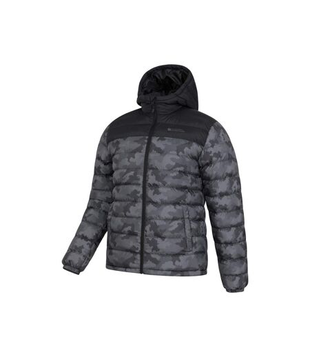 Mens seasons ii camo padded jacket black Mountain Warehouse